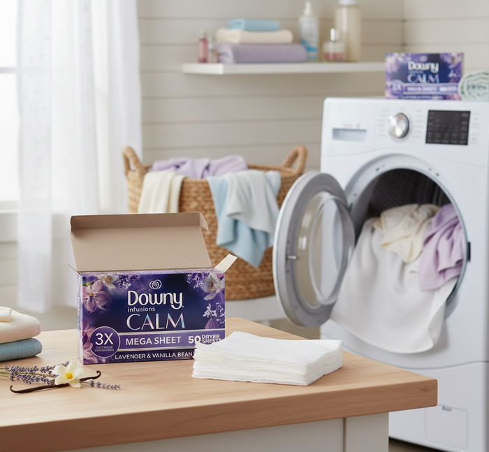 Chusteczki zapachowe do suszarki antystatyczne lawenda wanilia Downy 50 szt