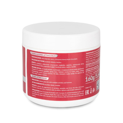 Liftingująca maska algowa do twarzy z peptydami Filler&Lifting Farmona 160g