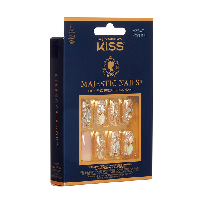Kiss sztuczne paznokcie Majestic nails 30 sztuk L