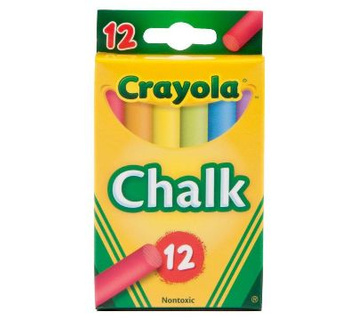 CRAYOLA CHALK Kreda szkolna tablicowa 12 szt