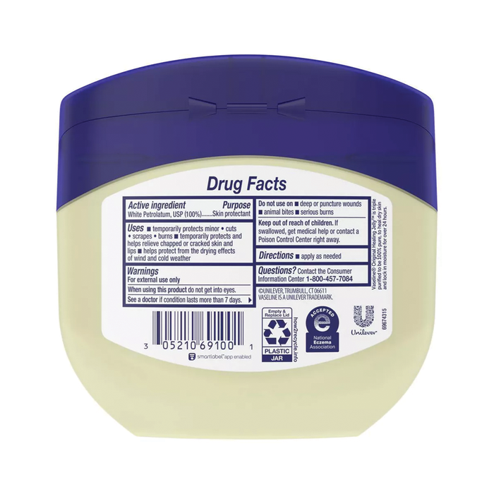 Wazelina kosmetyczna do ciała Vaseline Original Healing Jelly ochronna 368g