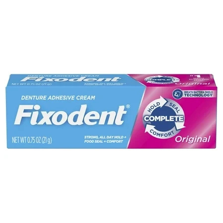 Klej do Protez Zębowych Mocujący Mocny Denture Adhesive FIXODENT 21 g