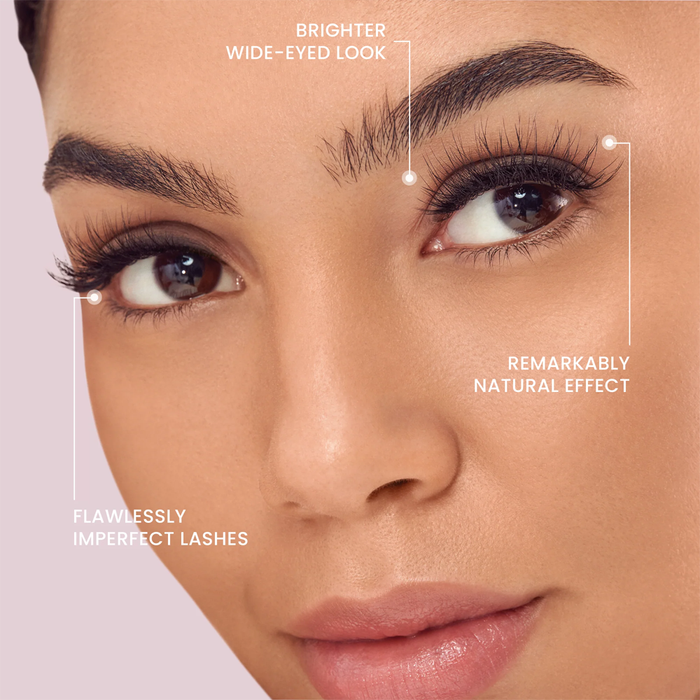 Sztuczne rzęsy wielopak efekt liftingu Nude Blanzer NNM02C Kiss 4 szt