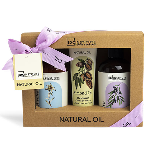 Zestaw kosmetyków do pielęgnacji ciała żel balsam krem Natural Oil IDC 1szt