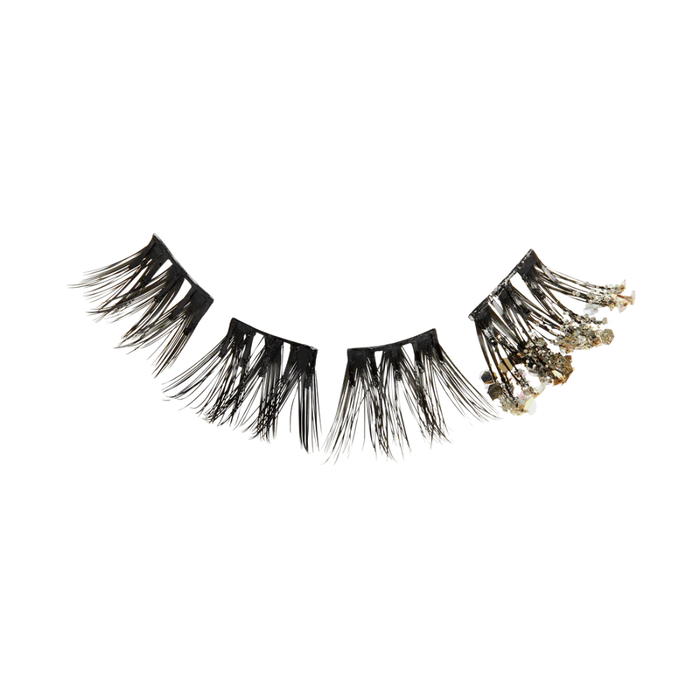 Sztuczne rzęsy kępki samoprzylepne + pęseta WICKED KISS imPRESS 1 zestaw