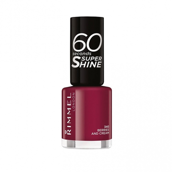 RIMMEL LONDON Super shine Lakier do paznokci 340 BERRIES AND CREAM 8 ml