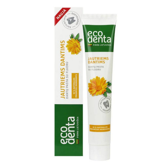 Naturalna ziołowa pasta do zębów z rumiankiem i nagietkiem Ecodenta 75 ml