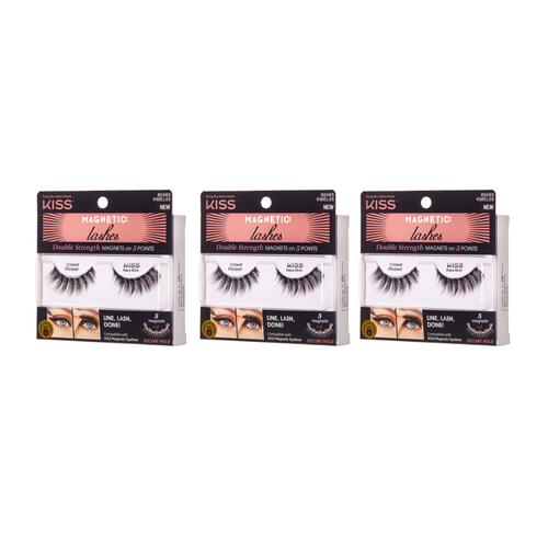 Sztuczne rzęsy magnetyczne Magnetic Lashes Crowd Pleaser KMEL05C Kiss 3-pak