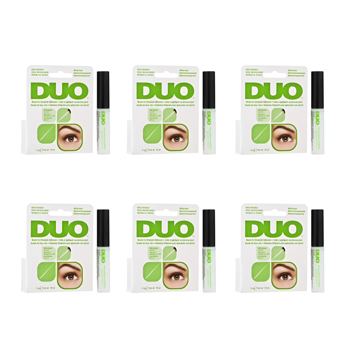 Bezbarwny klej do sztucznych rzęs DUO z wit. A,E,C Brush On Ardell 6pak 5ml