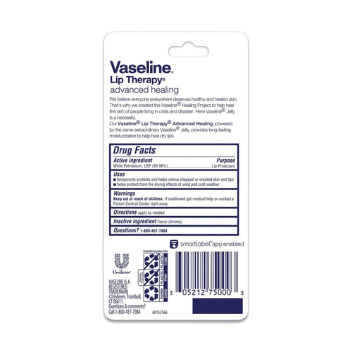Nawilżający balsam do ust Vaseline Lip Therapy wazelina biała ochronna 10 g