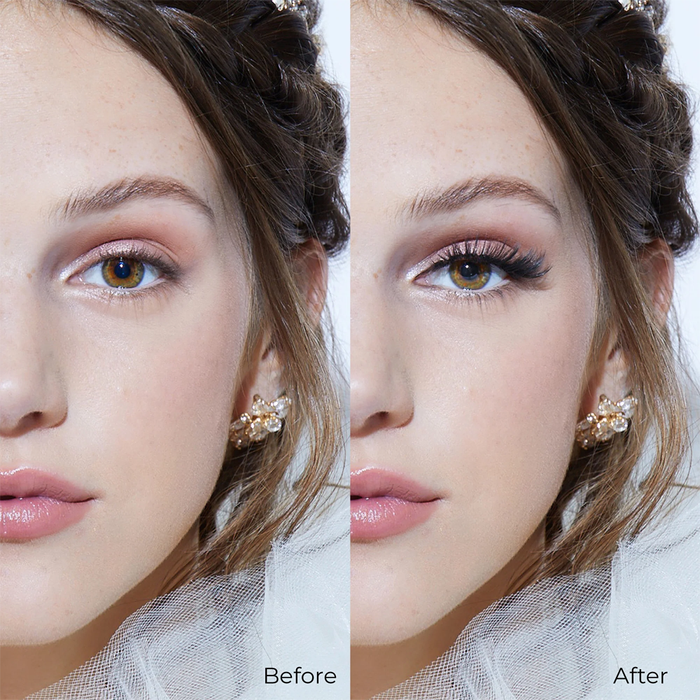 Sztuczne rzęsy na pasku + klej Muses Collection Noblesse LMS01C Kiss 3-pak