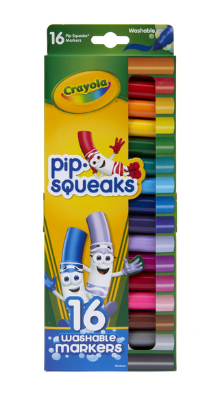 Zmywalne markery dla dzieci pip-squeaks 16 kolorów Crayola 1 sztuka