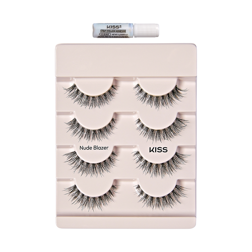 Sztuczne rzęsy wielopak efekt liftingu Nude Blanzer NNM02C Kiss 4 szt