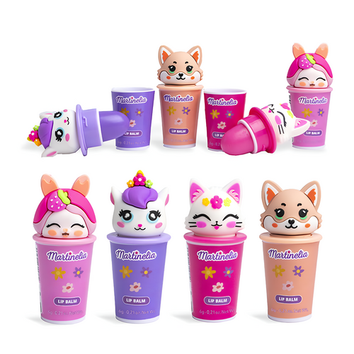 Nawilżający balsam do ust dla dzieci owocowy smak Lip Balm Martinelia 6 g