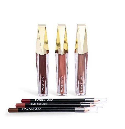 Zestaw do ust Magic Studio Everlasting Lip Trio pomadka konturówka 1 szt.