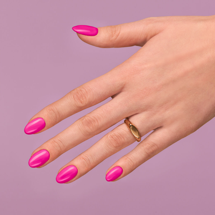Lakier hybrydowy do paznokci light fuchsia #277 Semilac pastelowy róż 7 ml
