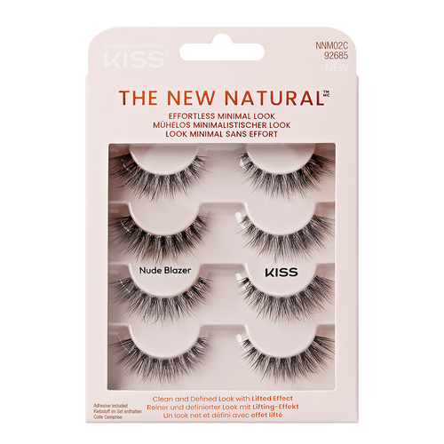 Sztuczne rzęsy wielopak efekt liftingu Nude Blanzer NNM02C Kiss 4 szt