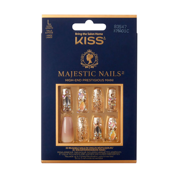 Kiss sztuczne paznokcie Majestic nails 30 sztuk L