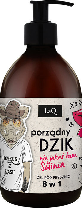 Naturalny żel pod prysznic dla mężczyzn Porządny Dzikus z Lasu LaQ 500ml