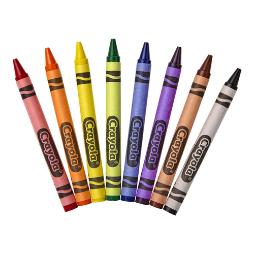 Kredki świecowe dla dzieci do szkoły nietoksyczne Crayons Crayola 8 kolorów