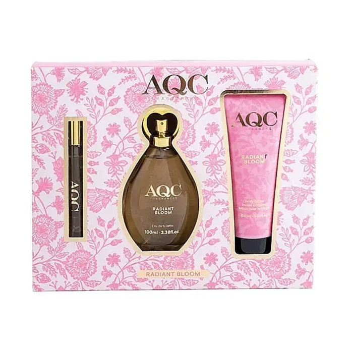 Zestaw kosmetyków dla kobiet balsam + perfumy Radiant Bloom AQC 1 szt