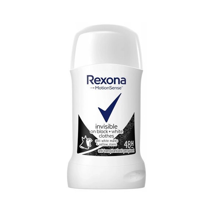 Antyperspirant damski w sztyfcie bez śladów 48h Invisible Rexona 40 ml