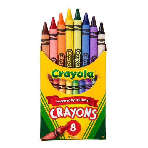 Kredki świecowe dla dzieci do szkoły nietoksyczne Crayons Crayola 8 kolorów