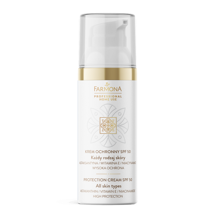 Ochronny krem do twarzy SPF 50 z witaminą E i niacynamidem Farmona 50 ml