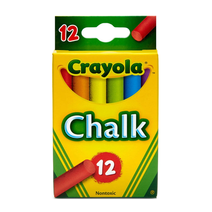Kreda tablicowa szkolna kolorowa dla dzieci Chalk Crayola 12 kolorów