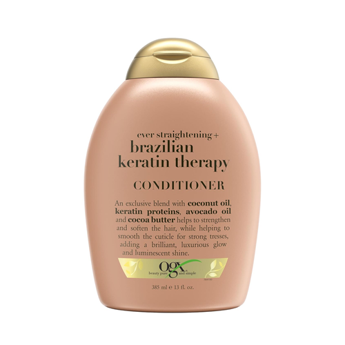 Wygładzająca odżywka do włosów OGX Brazilian Keratin Therapy kokos 385 ml