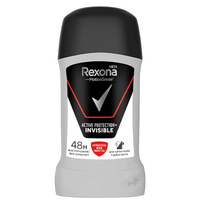 Antyperspirant męski w sztyfcie bez alkoholu 48h Invisible Rexona 50 ml