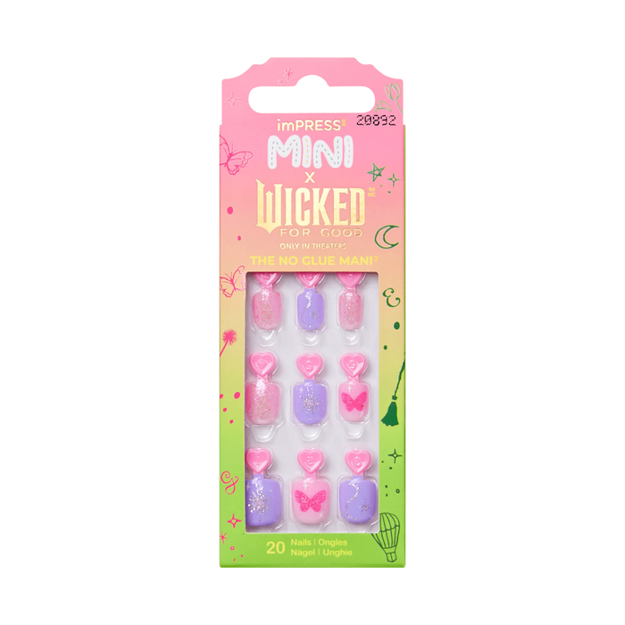 Paznokcie samoprzylepne dla dzieci WICKED limited KISS imPRESS 20 szt mini