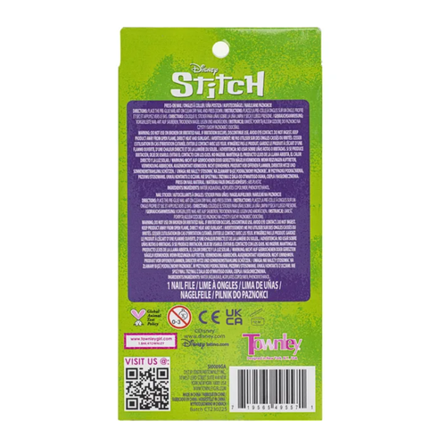 Zestaw manicure dla dzieci naklejki tipsy Stitch Disney Kids Euroswan 1 szt