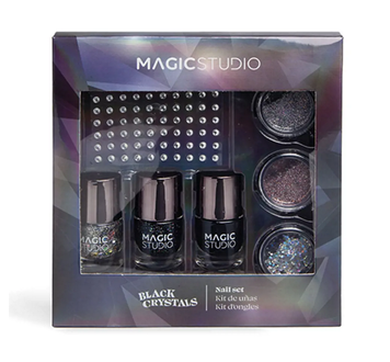 MAGIC STUDIO Black Crystals zestaw do stylizacji paznokci