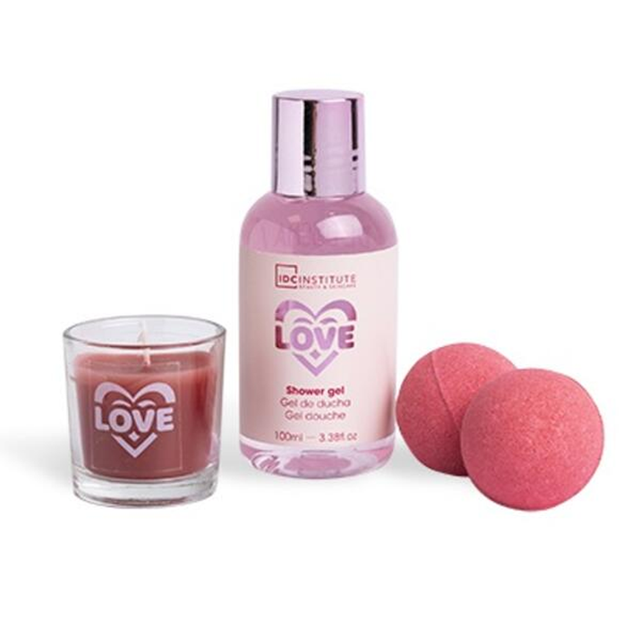 Zestaw relaksacyjny do kąpieli SPA IN LOVE IDC Institute 100 ml + 2x30 g