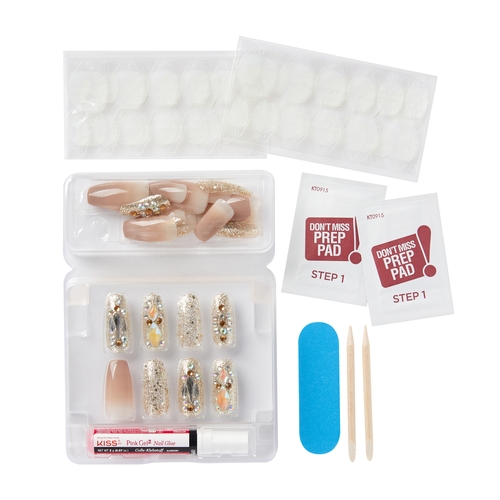 Kiss sztuczne paznokcie Majestic nails 30 sztuk L