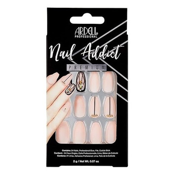 Sztuczne paznokcie kryształki Nail Addict Geometric Crystals Ardell M 28szt