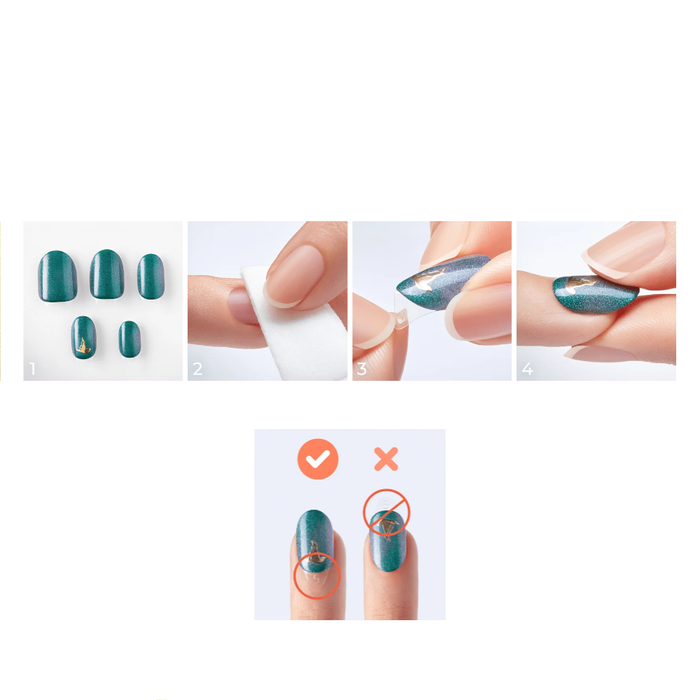 Sztuczne paznokcie samoprzylepne WICKED limited WIM17X KISS imPRESS 30szt S