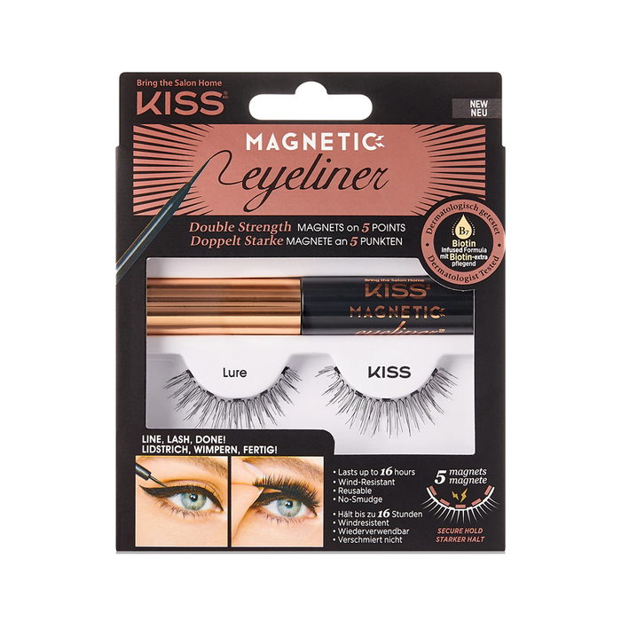 Rzęsy magnetyczne + eyeliner Kiss