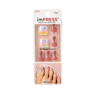 Sztuczne paznokcie do stóp Honey Bee Press-On Pedicure KISS 1 zestaw