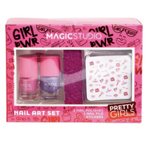 MAGIC STUDIO Różowy zestaw do stylizacji paznokci