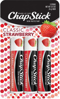 Balsam ochronny do ust nawilżający Classic Strawberry ChapStick 3 sztuki