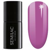 Lakier hybrydowy do paznokci różowy #601 Semilac Neon Pink Punch 7 ml