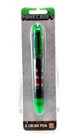 Wielokolorowy długopis Creeper MINECRAFT Mojang Kids Euroswan 6 kolorów