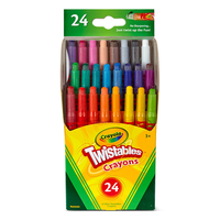 Kredki świecowe bez temperowania dla dzieci Twistable Crayola 24 kolory
