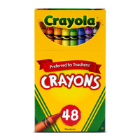 Kredki świecowe dla dzieci szkolne nietoksyczne Crayons Crayola 48 kolorów