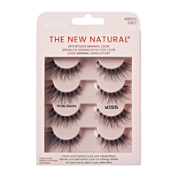 Sztuczne rzęsy The New Natural Wide Slacks Kiss 4-pak