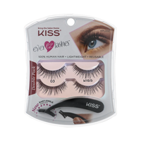 Sztuczne rzęsy na pasku + aplikator Kiss 03