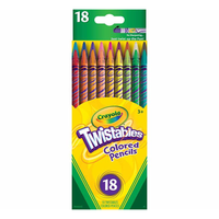 Kredki ołówkowe bez temperowania dla dzieci Twistables Crayola 18 kolorów