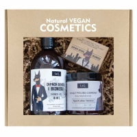 Zestaw prezentowy na Dzień Chłopaka żel/scrub/mydło DOBERMAN LaQ